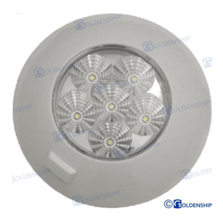 Plafón Interior Led 6W 12V-28V Blanco