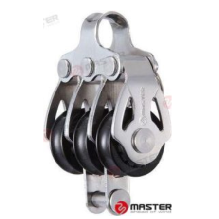 Polea triple con arraigo 22mm master
