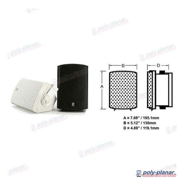 5698 Par Altavoces Caja 100X100Mm Blanco