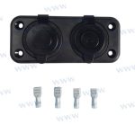 MF-AM12VCOMBO - BASE 12V DUAL USB AND SOCKET