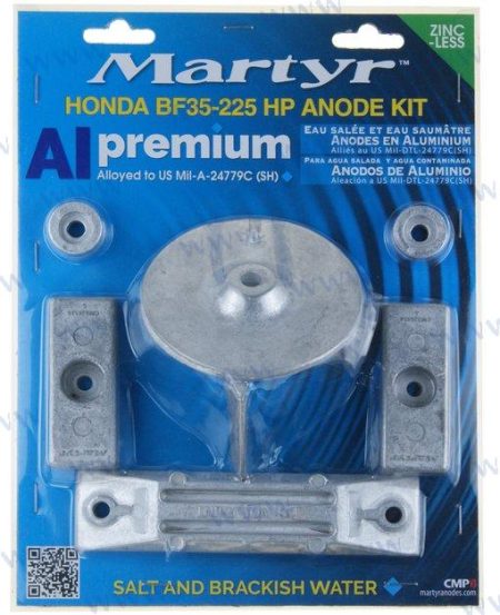 MF-CMHBF35225KITA - KIT ANODOS ALUMINIO HONDA 35-225HP