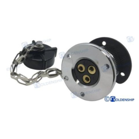 Enchufe Estanco 3 AMP. 3 Polos