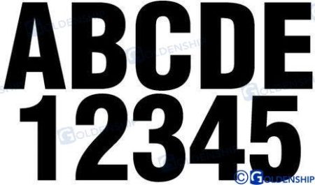 KIT NUMEROS Y LETRAS  NEGRO