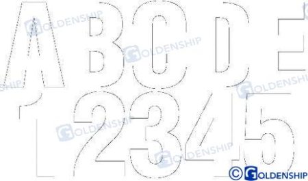 KIT NUMEROS Y LETRAS  BLANCO