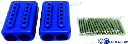 MF-GS62095 - PAR MORDAZAS CABOS "EZ-SPLICE" AZUL 14/1
