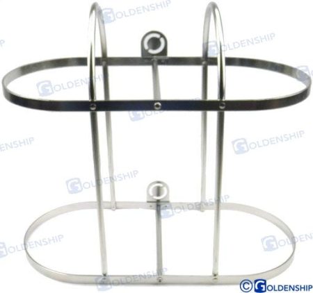 MF-GS62107 - SOPORTE 2 DEFENSAS INOX 2X30 CM