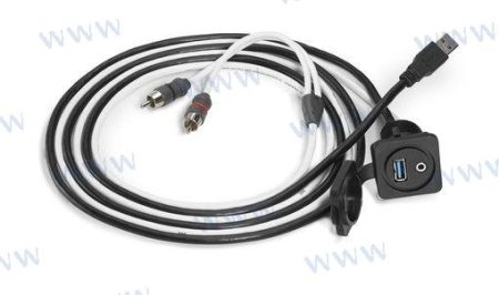 MF-JLM-XMD-USB/3.5MM-PN - JL AUDIO 3.5MM AUDIO JACK AND USB PORT F