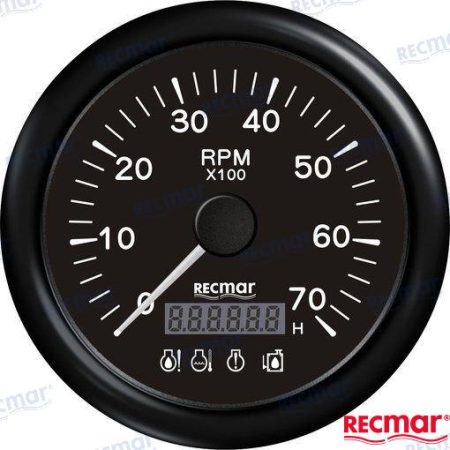 MF-RECKY07213 - CUENTAVUELTAS C/4 LED ALARMA 0/7000RPM N