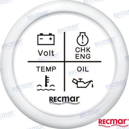Reloj Multifunción 12V/24V Blanco