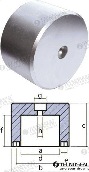 MF-TEN00438 - ANODO RIVA OPERA ZINC 4,8KG.