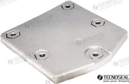 MF-TEN00843AL - ANODO ALUMINO PLACA ZEUS 160X150X16MM