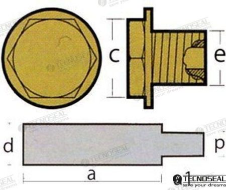 MF-TEN02100T - KIT ANODO NANNI MERCEDES C/TAPON ZINC