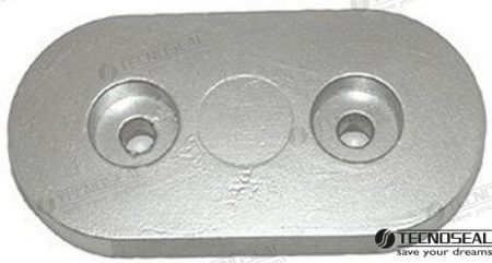 MF-TEN02454 - ANODO KAMEWA PLACA ZINC 2,08KG
