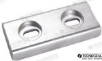 MF-TEN02512 - ANODO ARNESON ZINC 147X65X22MM 1,16KG
