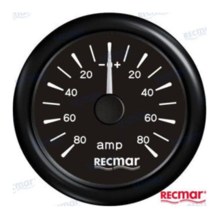 Amperímetro ±80A Negro