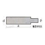 MF-TEN02026 - ANODO CATERPILLAR SERIE 2284 TEN02026T
