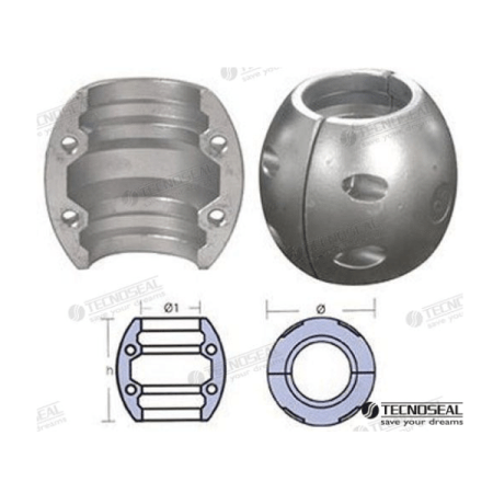 MF-TEN00512 - COLLARIN ZINC EJE 45MM.