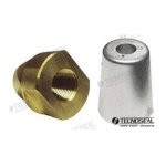 MF-TEN00405Q - ANODO CONICO CUADRADO ZINC Ø 68,5MM