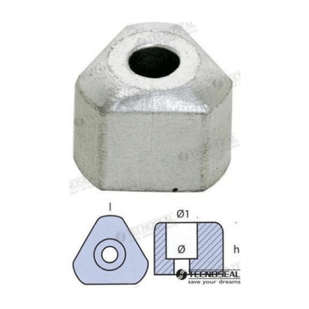 MF-TEN01021 - ANODO GORI Ø 6MM ZINC 20-33MM