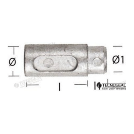 MF-TEN02350 - ANODO LOMBARDINI ZINC TEN02350T