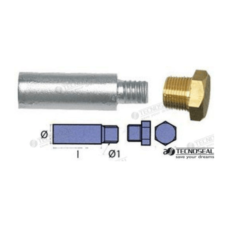 MF-TEN01316T - ANODO MOTOR YANMAR COMPLETO L 32MM