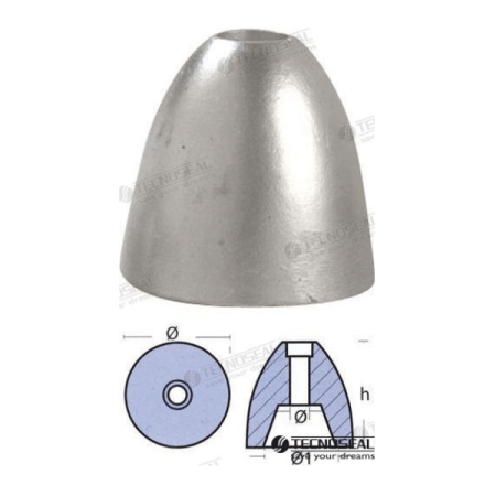 MF-TEN00431MTF - ANODO MTF ZINC EJE 35-50MM.