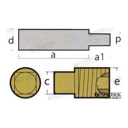 MF-TEN02000T - ANODO REFRIG. G.M. C/TAPON