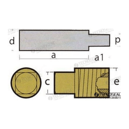 MF-TEN02023T - KIT ANODO CATERPILLAR C/TAPON