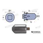 MF-TEN00716 - ANODO REFRIG. VOLVO