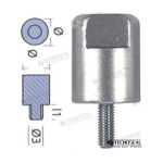 MF-TEN01311 - ANODO YANMAR BARRA MOTOR ZINC Ø 30MM