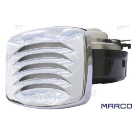 Bocina Eléctrica Emp. 12V Cromada