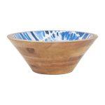 bol de madera esmaltada concha 24.5 cm d7787