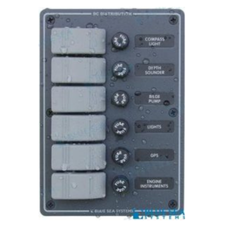 Panel 6 Interruptores Vertical