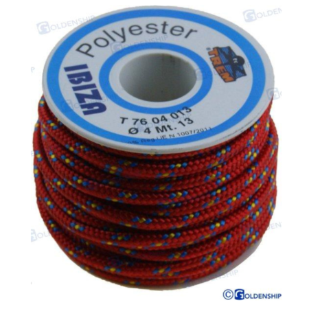 Carrete "Ibiza"  2,5 mm Rojo