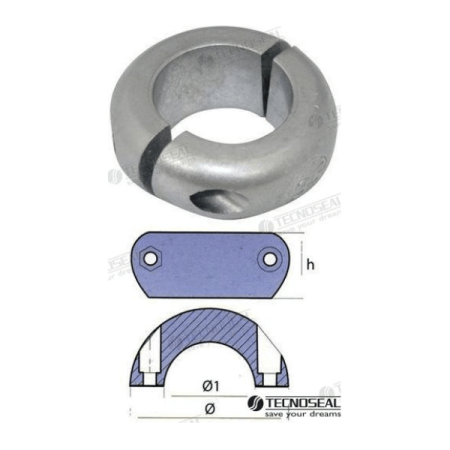 MF-TEN00551 - COLLAR PLANO ZINC 22MM.