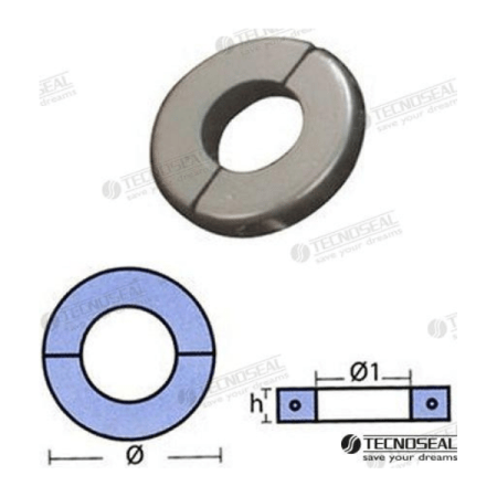 MF-TEN00558 - COLLAR PLANO ZINC 40MM.