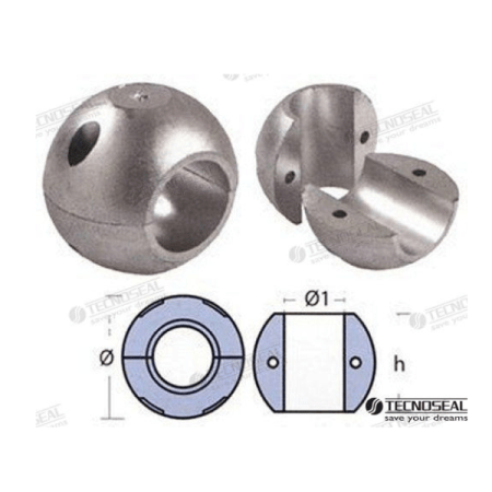 MF-TEN00504L - COLLARIN CORTO ZINC EJE 28MM.