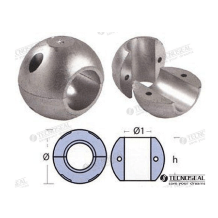 MF-TEN00500L - COLLARIN CORTO ZINC EJE 19MM.