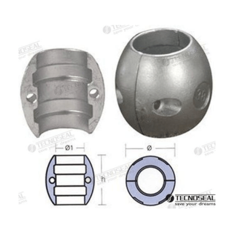 MF-TEN00503 - COLLARIN ZINC EJE 1"