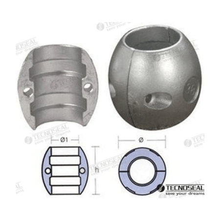 MF-TEN00504 - COLLARIN ZINC EJE 28MM.
