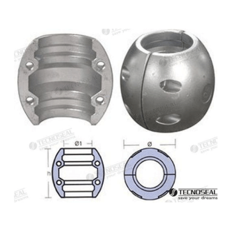 MF-TEN00508 - COLLARIN ZINC EJE 34MM.