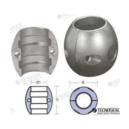 MF-TEN00507 - COLLARIN ZINC EJE 1 1/4"