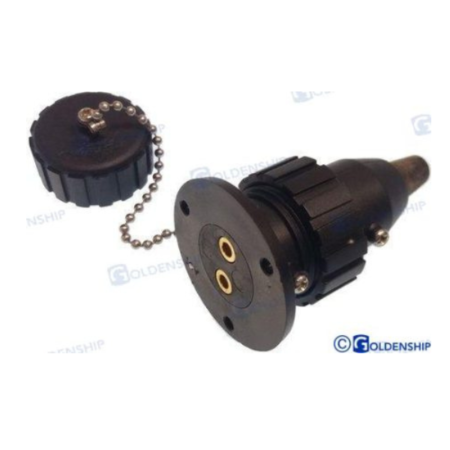 Enchufe Nylon  3 AMP. 2 Polos