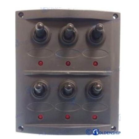 Panel 6 Interruptores C/Luz