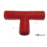 Empalme "T" 20 MM Rojo