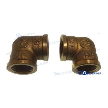 Codo Latón H/H 3/8" (2)