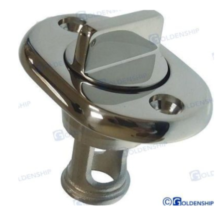Desagüe C/Tapón Oval Inox 64 MM.