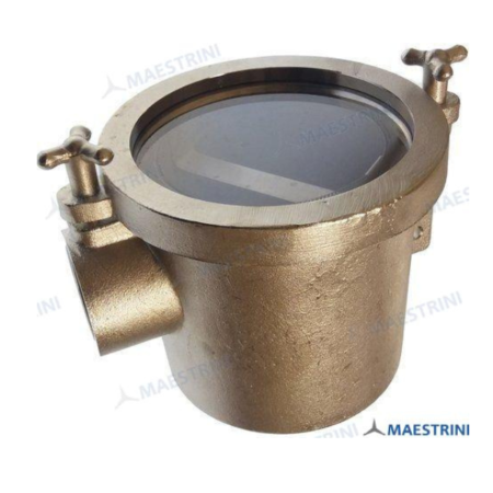 Filtro Agua 90º Inox  1 1/2"
