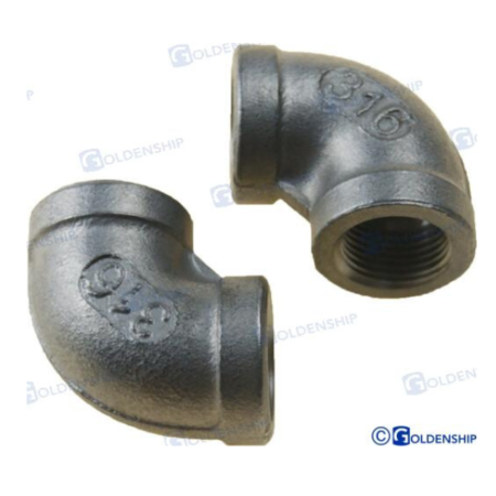 Codo 90º H-H Aisi 316 3/8" (2)