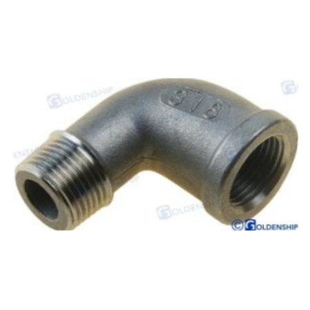 Codo 90º M-H  Inox    1"